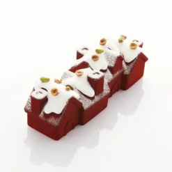 Moule Silicone Bûche Chalet 25 x 8,3 cm x H 9 cm Pavoni