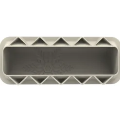 Moule Silicone Bûche Flocon 25 x 8,1 x H 5,8 cm Silikomart