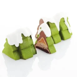 Moule Silicone Bûche Sapin 25 x 9,7 cm x H 9,5 cm Pavoni