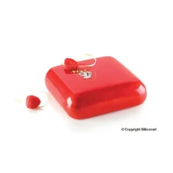 Moule Silicone Carré Bombé 600ml Silikomart Professional