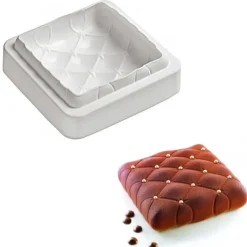 Moule Silicone Carré Matelassé 160 mm Silikomart