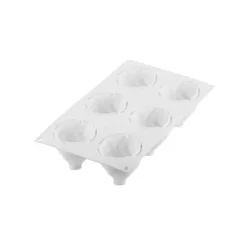 Moule Silicone Chantilly Ø 7,3 cm x H 6,5 cm (x6) Silikomart Professional
