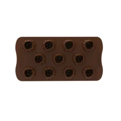 Moule Silicone Citrouille Delica Chocolat Ø 3,2 x H 2,5 cm Easy Choc (x11) Silikomart