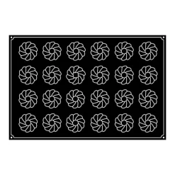 Moule Silicone Cône Cannelé Ø 7,5 cm x H 4,8 cm (x24) Pavoflex