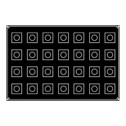 Moule Silicone Cube 5 cm x H 5 cm (x28) Pavoflex