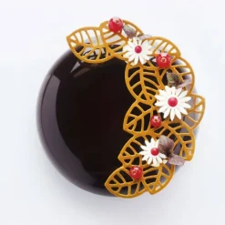 Moule Silicone Décor Feuilles 14,1 x 10 x H 0,2 cm (x3) Pavoni