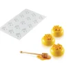 Moule Silicone Décor Miel Ø 4,5 cm x H 0,8 cm (x15) Silikomart Professional