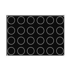 Moule Silicone Demi-sphère Ø 7 cm x H 4 cm (x24) Pavoflex