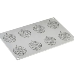 Moule Silicone Gourmand Feuille 7,3 x 5,5 x H 0,2 cm (x8) Pavoni