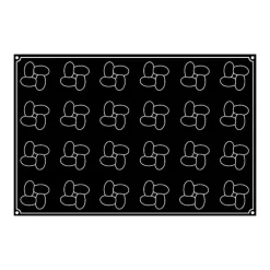 Moule Silicone Hélices Ø 7 cm x H 4,2 cm (x24) Pavoflex