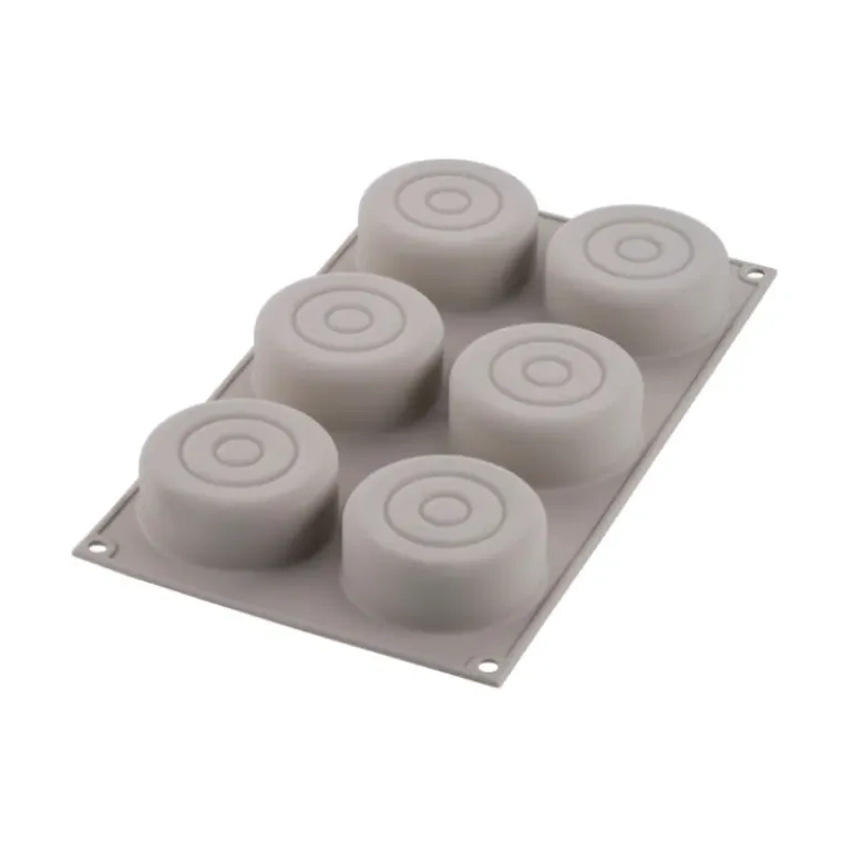 Moule Silicone Mini Color Ø 7,3 x H 3 cm (x6) Silikomart