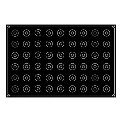 Moule Silicone Mini-Cylindre Ø 3,5 cm x H 3,5 cm (x54) Pavoflex