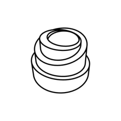 Moule Silicone Mini-Spirale Babel Ø 4 cm x H 3 cm (x54) Pavoflex