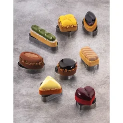 Moule Silicone Pyramide 6,6 x 6 cm x H 2,8 cm (x8) Pavoflex