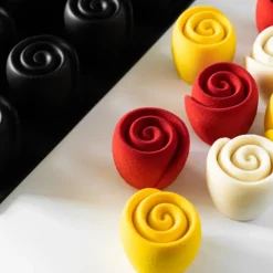 Moule Silicone Rose Volupté Ø 6 x H 5,5 cm (x20) Pavoflex