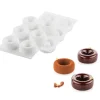 Moule Silicone Savarin Oblio Ø 7,5 cm x H 3 cm (x6) Silikomart Professional