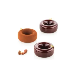 Moule Silicone Savarin Oblio Ø 7,5 cm x H 3 cm (x6) Silikomart Professional