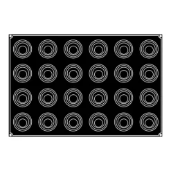 Moule Silicone Spirale Babel Ø 6,8 cm x H 5 cm (x24) Pavoflex