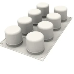 Moule Silicone Sweet Layers avec Emporte-Pièce Ø 5,5 x H 5,5 cm (x8) Silikomart