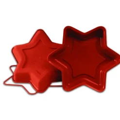 Moule souple professionnel forme Etoile 6 branches en silicone Ø 26 cm H 4 cm