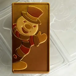 Moule Tablette Chocolat Bonhomme de Neige 15,4 x 7,7 cm Pavoni