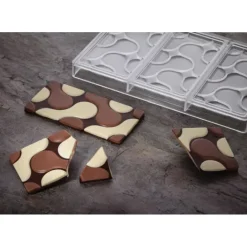 Moule Tablette Chocolat Flow 15,4 x 7,7 x H 0,8 cm (x3) Pavoni