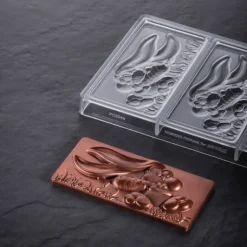 Moule Tablette Chocolat Lapin de Pâques 15,4 x 7,2 cm (x3) Pavoni