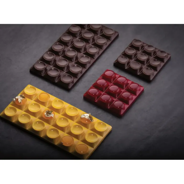 Moule Tablette Chocolat Mini Bricks 7 x 7 cm x H 1,1 cm (x6) Pavoni