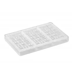 Moule Tablette Chocolat Ola 15,5 x 7,7 cm x H 1 cm (x3) Pavoni