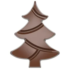 Moule Tablette Chocolat Sapin 9,7 cm (x4) Chocolate World