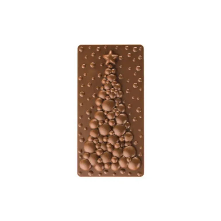 Moule Tablette Chocolat Sapin Bubble 15,4 x 7,7 cm Pavoni