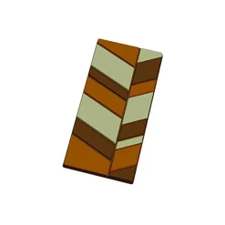 Moule Tablette de Chocolat Feuille x5
