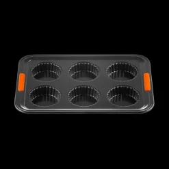 Moule Tartelettes Anti-Adhésif 6 Empreintes 38,7 x 26,9 cm Le Creuset