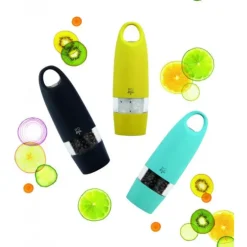 Moulin à Sel Electrique Zest 18 cm Noir Soft Touch Peugeot