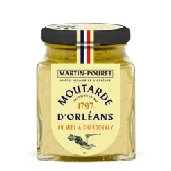 Moutarde d'Orléans Miel et Chardonnay 200g Martin Pouret