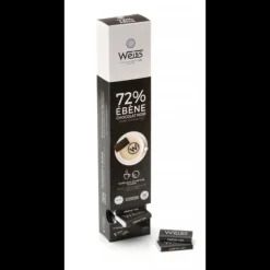 Napolitain Chocolat Noir Ebène 72% 180 g Weiss