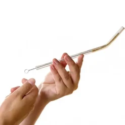 Paille Réutilisable en Verre 23cm courbée x6 HALM