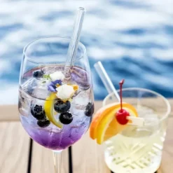 Paille Réutilisable en Verre 20cm droite x4 HALM