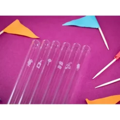 Paille Réutilisable en Verre Fêtes 20cm droite x6 HALM