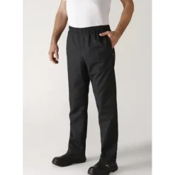 Pantalon de Cuisine Mixte Noir UMINI T.6 Robur