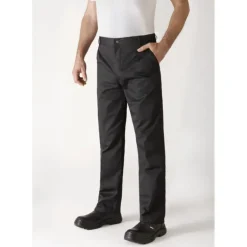 Pantalon de Cuisine Mixte Noir TIMEO T.46 Robur