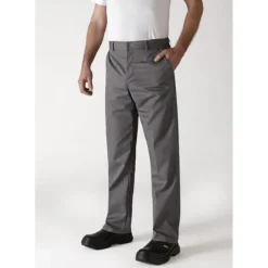 Pantalon de Cuisine Mixte Gris Anthracite TIMEO T.38 Robur
