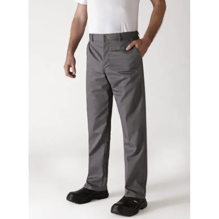 Pantalon de Cuisine Mixte Gris Anthracite TIMEO T.48 Robur