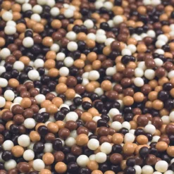 Perles Craquantes aux Chocolats Noir Lait et Blond Dulcey 250g Valrhona