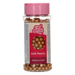 Perles en Sucre Or au Cœur Tendre 60 g Funcakes