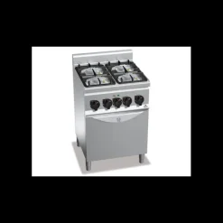 Piano de Cuisson 4 Brûleurs Eco Power Four Electrique 600 x 600 x 900 mm Berto's