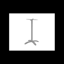 Pied de Mange-Debout en Métal Gris Aluminium Athena Lyrose