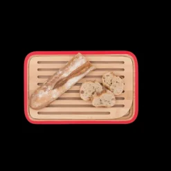 Planche à Pain Bambou 28 x 18 cm Rouge Pebbly