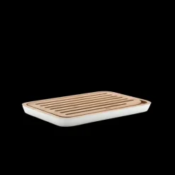 Planche à Pain Crème en Bambou 27 x 17 cm Pebbly