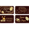 Plaque Chocolat Joyeuses Pâques x64 Florensuc